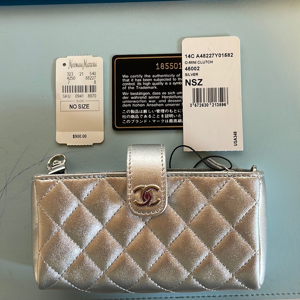 Brand new Chanel mini O phone case